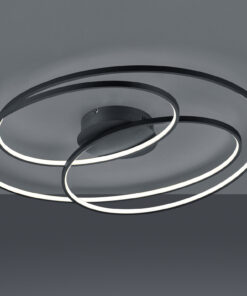 Φωτιστικό Οροφής Trio Lighting LED 50W  Μαύρο Ματ Μεταλλικό Step Dimmable 5250lm 3000K  673918032