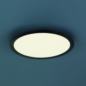Φωτιστικό Οροφής Trio Lighting PHOENIX , 15W · 1700lm, 3000K Μαύρο Ματ Μεταλλικό, Step Dimmable – 674093032