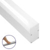GloboStar® SURFACEPENDANT-PROFILE 70831-3M Προφίλ Αλουμινίου – Βάση & Ψύκτρα Ταινίας LED με Λευκό Γαλακτερό Κάλυμμα – Επιφανειακή & Κρεμαστή Χρήση – Πατητό Κάλυμμα – Λευκό – 3 Μέτρα – Μ300 x Π3.5 x Υ7.4cm