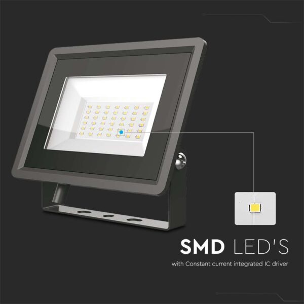 30W LED Προβολέας Μαύρο Σώμα V-TAC IP65 Θερμό 3000K – 6743