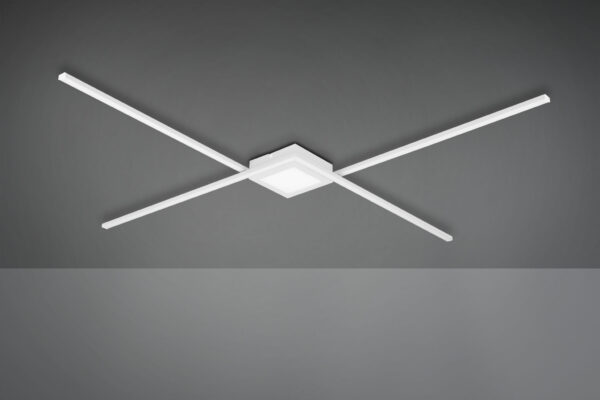 Φωτιστικό Οροφής Trio Lighting LED 27W  Λευκό Ματ Μεταλλικό Step Dimmable 3300lm 4000K  674410331