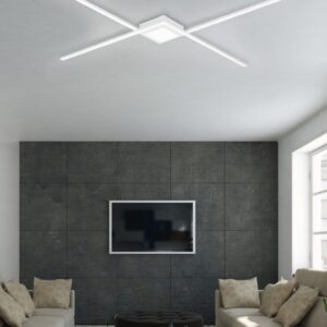 Φωτιστικό Οροφής Trio Lighting LED 27W  Λευκό Ματ Μεταλλικό Step Dimmable 3300lm 4000K  674410331