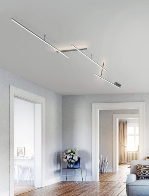 Φωτιστικό Οροφής Trio Lighting LED 6W  Νίκελ Ματ Μεταλλικό Step Dimmable 650lm 3000K  674610507
