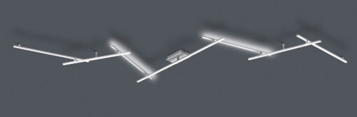 Φωτιστικό Οροφής Trio Lighting LED 20W Νίκελ Ματ Μεταλλικό Step Dimmable 2150lm 3000K 674610707