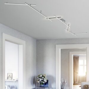 Φωτιστικό Οροφής Trio Lighting LED 20W  Νίκελ Ματ Μεταλλικό Step Dimmable 2150lm 3000K  674610707