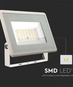 LED Προβολέας 50W Λευκός V-TAC IP65 110° 4300lm Φυσικό Λευκό 4000K – 6753