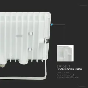 LED Προβολέας 50W Λευκός V-TAC IP65 110° 4300lm Φυσικό Λευκό 4000K – 6753