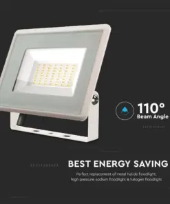 LED Προβολέας 50W Λευκός V-TAC IP65 110° 4300lm Φυσικό Λευκό 4000K – 6753