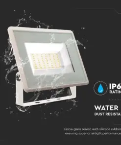 LED Προβολέας 50W Λευκός V-TAC IP65 110° 4300lm Φυσικό Λευκό 4000K – 6753