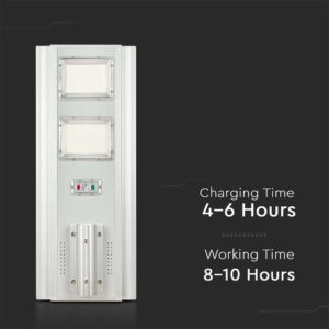 LED ηλιακό φωτιστικό δρόμου 33W φυσικό 4000K με γκρι σώμα με αισθητήρα και τηλεχειριστήριο V-TAC – 6755