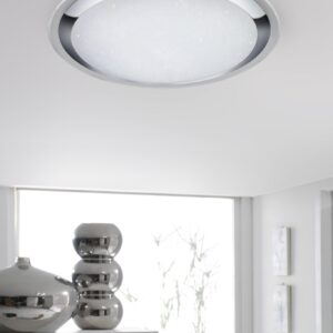 Φωτιστικό Οροφής Trio Lighting LED 95W  Λευκό Πλαστικό Dimmable 9600lm 3000 – 5500K  675610106