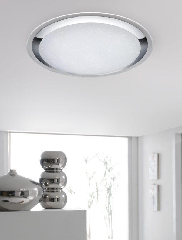 Φωτιστικό Οροφής Trio Lighting LED 95W  Λευκό Πλαστικό Dimmable 9600lm 3000 – 5500K  675610106