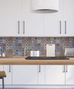 Azulejos XL πλάτη προστασίας τοίχων κουζίνας και μπάνιου Ango – 67602