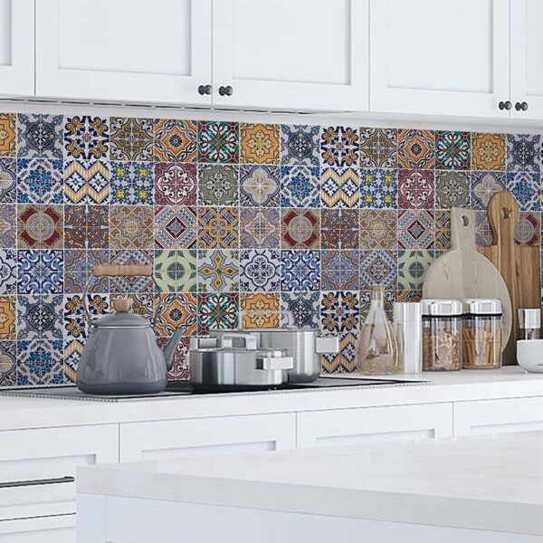 Azulejos XL πλάτη προστασίας τοίχων κουζίνας και μπάνιου Ango – 67602