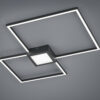 Φωτιστικό Οροφής Trio Lighting LED 28W  Ανθρακί Μεταλλικό Step Dimmable 2600lm 3000K  676210342