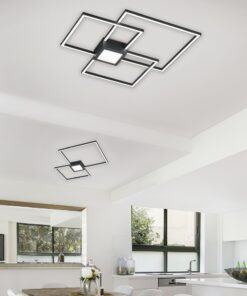 Φωτιστικό Οροφής Trio Lighting LED 28W Ανθρακί Μεταλλικό Step Dimmable 2600lm 3000K 676210342