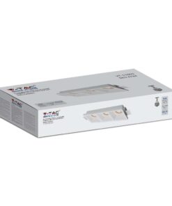 Γύψινη Βάση Σποτ 3xGU10 V-TAC Τετράγωνη – 6764