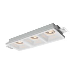 Γύψινη Βάση Σποτ 3xGU10 V-TAC Τετράγωνη – 6764