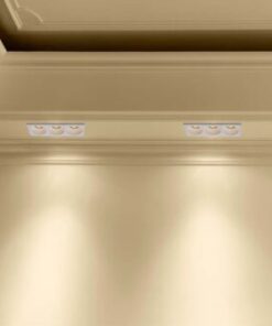 Γύψινο χωνευτό φωτιστικό Spot 3xGU10 ορθογώνιο με λευκό σώμα V-TAC – 6766