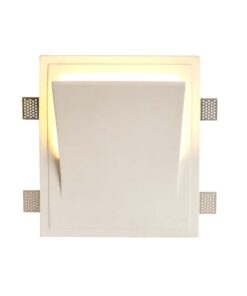 Γύψινο επιτοίχιο φωτιστικό Ε14 ορθογώνιο με λευκό σώμα V-TAC – 6767