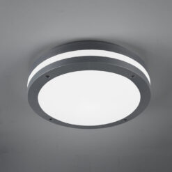 Φωτιστικό Οροφής Trio Lighting LED 12W Ανθρακί Πλαστικό 1000lm 3000K IP54 676960142