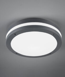 Φωτιστικό Οροφής Trio Lighting LED 12W Ανθρακί Πλαστικό 1000lm 3000K IP54 676960142