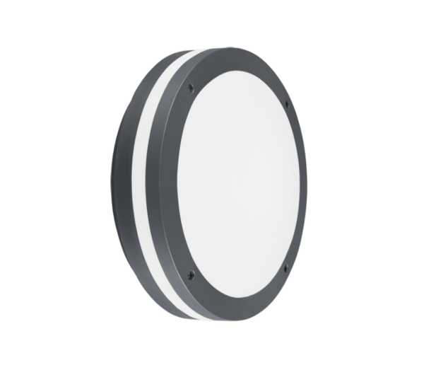 Φωτιστικό Οροφής Trio Lighting LED 12W  Ανθρακί Πλαστικό 1000lm 3000K IP54 676960142