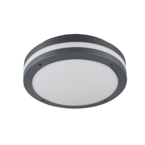 Φωτιστικό Οροφής Trio Lighting LED 12W  Ανθρακί Πλαστικό 1000lm 3000K IP54 676960142