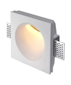 Γύψινο φωτιστικό Spot GU10 τετράγωνο με λευκό σώμα V-TAC – 6772
