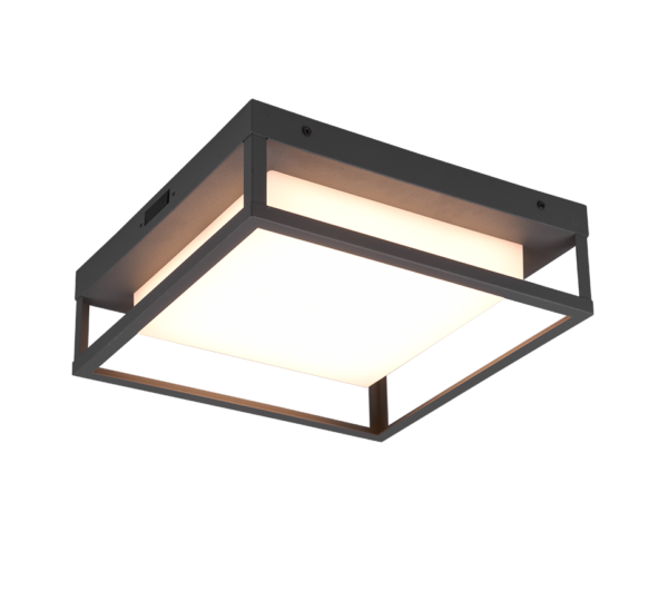 Φωτιστικό Οροφής Trio Lighting WITHAM   LED, 14W · 1550lm, 2300+3000+4000K Ανθρακί Μεταλλικό IP54  - 677860142