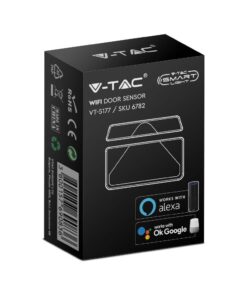 Wi-Fi Smart Αισθητήρας Πόρτας – Παραθύρου Λευκός V-TAC – 6782