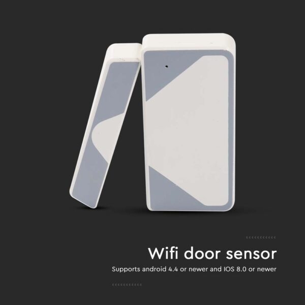 Wi-Fi Smart Αισθητήρας Πόρτας – Παραθύρου Λευκός V-TAC – 6782
