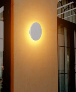 LED Απλίκα Τοίχου Αρχιτεκτονικού Φωτισμού 12W Στρογγυλή Λευκή V-TAC IP65 Θερμό Λευκό 3000K – 6785