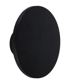 LED Απλίκα Τοίχου Αρχιτεκτονικού Φωτισμού 12W Στρογγυλή Μαύρο V-TAC IP65 Θερμό Λευκό 3000K – 6787