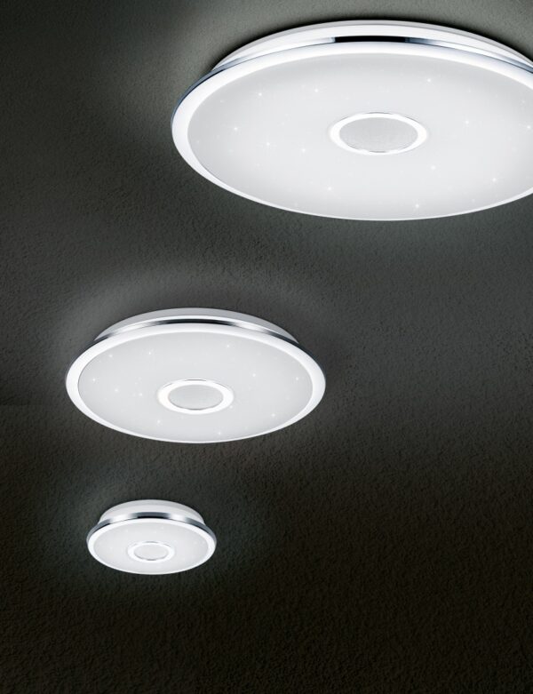 Φωτιστικό Οροφής Trio Lighting LED 100W  Χρώμιο Πλαστικό Dimmable 9800lm 3000 – 5500K  678710006