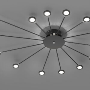 Φωτιστικό Οροφής Trio Lighting LED 2,6W  Μαύρο Ματ Μεταλλικό Step Dimmable 260lm 3000K  679511532