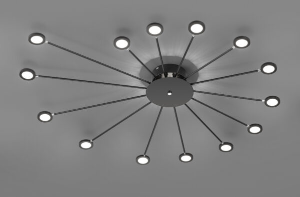 Φωτιστικό Οροφής Trio Lighting LED 2,6W  Μαύρο Ματ Μεταλλικό Step Dimmable 260lm 3000K  679511532
