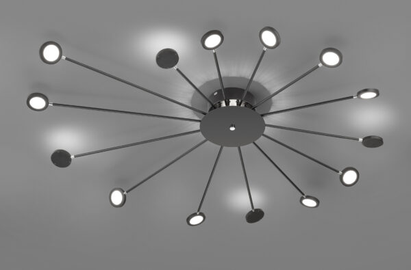 Φωτιστικό Οροφής Trio Lighting LED 2,6W  Μαύρο Ματ Μεταλλικό Step Dimmable 260lm 3000K  679511532