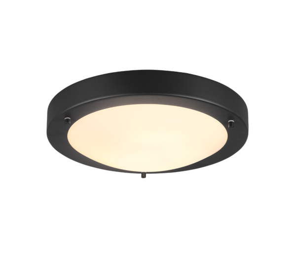 Φωτιστικό Οροφής Trio Lighting E27   Μαύρο Ματ Μεταλλικό  IP44  - 6801011-32