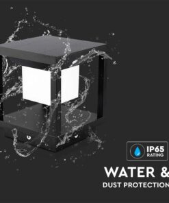 Ηλιακό Φωτιστικό Δαπέδου Κήπου V-TAC με Αισθητήρα Κίνησης IP65 Μαύρο Θερμό 3000K – 6805