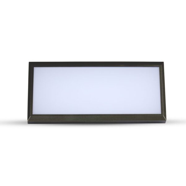 LED αδιάβροχη απλίκα 12W γωνία IP65 4000K φυσικό λευκό με μαύρο σώμα V-TAC – 6808