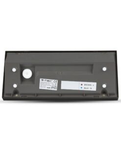 LED αδιάβροχη απλίκα 12W γωνία IP65 4000K φυσικό λευκό με μαύρο σώμα V-TAC – 6808