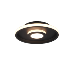 Φωτιστικό Οροφής Trio Lighting LED 28W Μαύρο Ματ Μεταλλικό Step Dimmable 3200lm IP44 3000K – 680810332