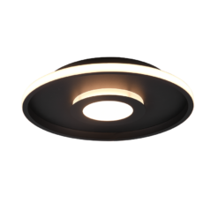Φωτιστικό Οροφής Trio Lighting LED 35W Μαύρο Ματ Μεταλλικό Step Dimmable 4100lm IP44 3000K – 680819332