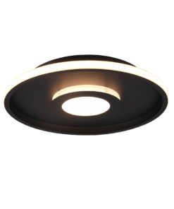 Φωτιστικό Οροφής Trio Lighting LED 35W Μαύρο Ματ Μεταλλικό Step Dimmable 4100lm IP44 3000K – 680819332