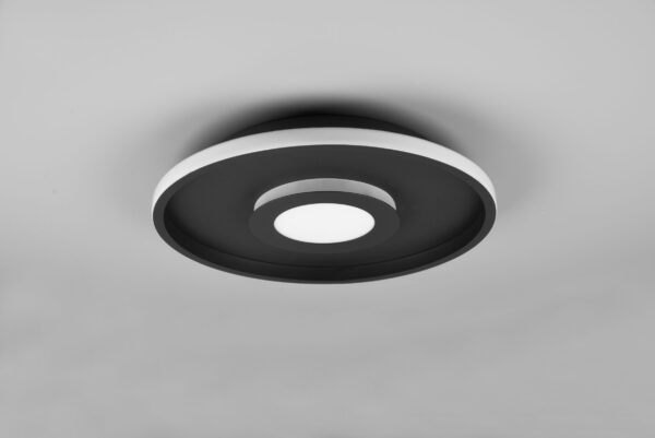 Φωτιστικό Οροφής Trio Lighting  LED 35W Μαύρο Ματ Μεταλλικό Step Dimmable 4100lm IP44 3000K – 680819332
