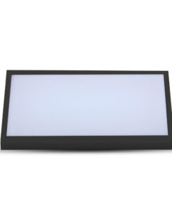 LED αδιάβροχη απλίκα 20W γωνία IP65 6400K ψυχρό λευκό με μαύρο σώμα V-TAC – 6812