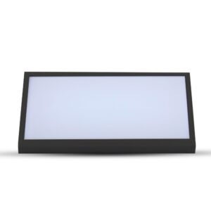 LED αδιάβροχη απλίκα 20W γωνία IP65 6400K ψυχρό λευκό με μαύρο σώμα V-TAC – 6812