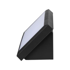 LED αδιάβροχη απλίκα 20W γωνία IP65 6400K ψυχρό λευκό με μαύρο σώμα V-TAC – 6812