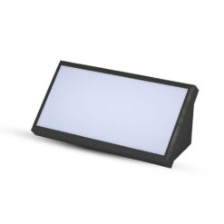 LED αδιάβροχη απλίκα 20W γωνία IP65 6400K ψυχρό λευκό με μαύρο σώμα V-TAC – 6812